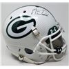 Image 1 : Aaron Rodgers Signed Packers LE Custom Hydro Dipped White Full-Size Authentic On-Field Helmet Inscri