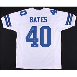 Bill Bates Signed Jersey Inscribed "3x SB Champs" (JSA COA)