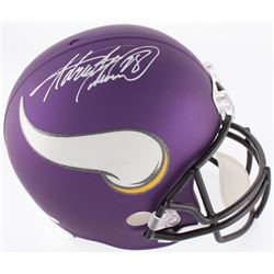 Adrian Peterson Signed Vikings Custom Matte Purple Full-Size Helmet (JSA COA  Fanatics Hologram)