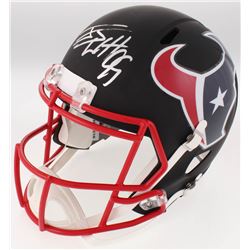 J.J. Watt Signed Texans Full-Size Custom Matte Speed Helmet (JSA COA  Watt Hologram)
