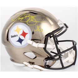 Jerome Bettis Signed Steelers Full-Size Chrome Speed Helmet (Beckett COA)