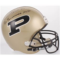 Mike Alstott Signed Purdue Boilermakers Full-Size Helmet Inscribed "3x Boilermaker MVP" (JSA COA)