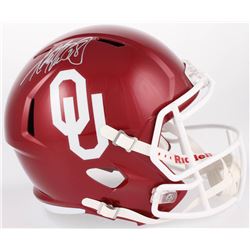 Adrian Peterson Signed Oklahoma Sooners Full-Size Speed Helmet (Beckett COA)