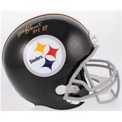 Mel Blount Signed Steelers Full-Size Throwback Helmet Inscribed "HOF 89" (JSA COA)