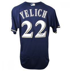 Christian Yelich Signed Authentic Majestic Brewers Jersey (Steiner COA)