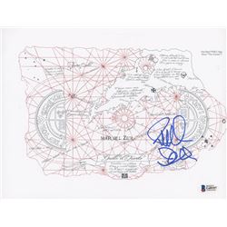 Richard Donner Signed "The Goonies" 8x10 One-Eyed Willy's Map Print (Beckett COA)