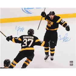Patrice Bergeron  Brad Marchand Signed Boston Bruins 16x20 Photo (Bergeron  Marchand Hologram)