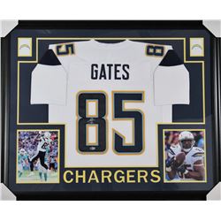 Antonio Gates Signed 35x43 Custom Framed Jersey (Beckett COA)