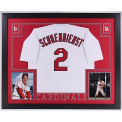 Red Schoendienst Signed 35x43 Custom Framed Jersey (JSA COA)