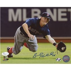 Brock Holt Signed Boston Red Sox "Diving Catch" 8x10 Photo (JSA COA  Sure Shot Promotions Hologram)