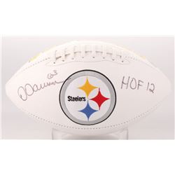 Dermontti Dawson Signed Pittsburgh Steelers Logo Football Inscribed "HOF 12" (Jersey Source COA)