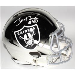 Jerry Rice Signed Oakland Raiders Full-Size Chrome Speed Helmet (Beckett COA)