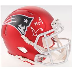 Sony Michel Signed New England Patriots Blaze Speed Mini-Helmet (Beckett COA)