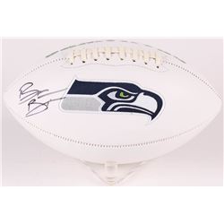 Brian Bosworth Signed Seattle Seahawks Logo Football (JSA COA)