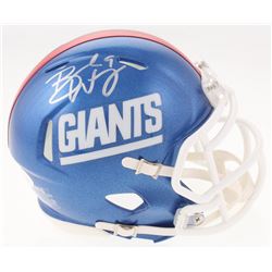 Brad Wing Signed New York Giants Speed Mini Helmet (JSA COA)