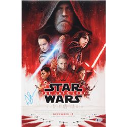 Andy Serkis Signed Star Wars: The Last Jedi 12x18 Movie Poster Photo (Beckett Hologram)