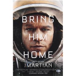 Matt Damon Signed The Martian 12x18 Movie Poster Photo (Beckett COA)