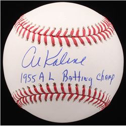 Al Kaline Signed OML Baseball Inscribed "1955 AL Batting Champ" (JSA COA)