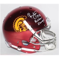 Ronnie Lott Signed USC Trojans Custom Chrome Full-Size Helmet Inscribed "1978 National Champs!" (Rad