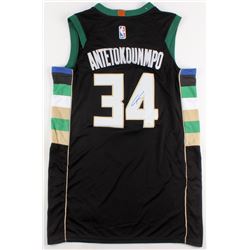 Giannis Antetokounmpo Signed Milwaukee Bucks Jersey (JSA COA)
