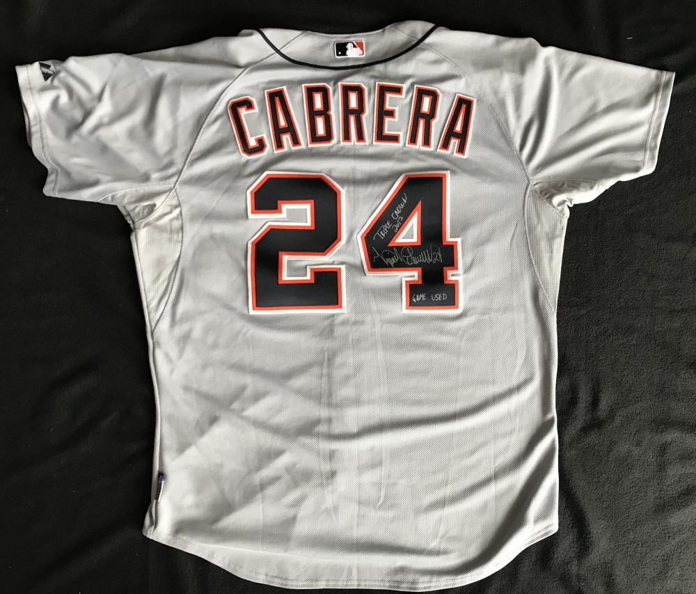 miguel cabrera signed jersey