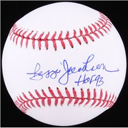 Reggie Jackson Signed OML Baseball Inscribed "HOF 93" (JSA COA)