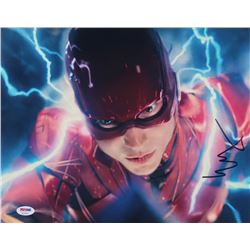 Ezra Miller Signed "Justice League" 11x14 Photo (PSA COA)