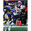 Image 1 : Rob Gronkowski Signed New England Patriots Super Bowl LIII "Catch" 16x20 Photo Inscribed "3x SB Cham