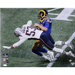 Kyle Van Noy Signed New England Patriots Super Bowl Llll 16x20 Photo (JSA COA  Sure Shot Hologram)