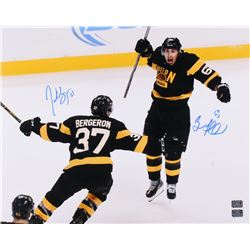 Patrice Bergeron  Brad Marchand Signed Boston Bruins 16x20 Photo (Bergeron  Marchand COA)