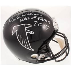 Morten Andersen Signed Atlanta Falcons Throwback Full-Size Helmet Inscribed "Hall of Fame 2017" (Rad
