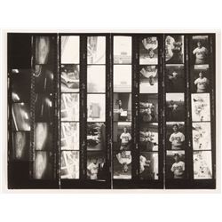 1960's Authentic Los Angeles Dodgers 8.25x11 Original Uncut Contact Photo Sheet (PSA LOA)
