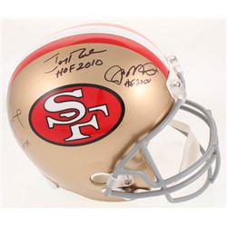 Joe Montana, Jerry Rice,  Steve Young Signed San Francisco 49ers Full-Size Helmet with (3) Inscripti