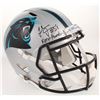 Image 1 : Thomas Davis Signed Panthers Full-Size Speed Helmet Inscribed "Keep Pounding!" (JSA COA)
