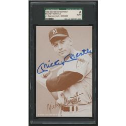 Mickey Mantle Signed 1980 Exhibits HOF #22 Reprint (SGC Encapsulated)