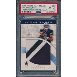 2016 Panini National Treasures Tremendous Treasures Materials #TTRDP Dak Prescott (PSA 9)