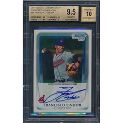 2011 Bowman Chrome Draft Prospect Autographs #FL Francisco Lindor (BGS 9.5)