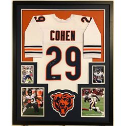 Tarik Cohen Signed 35x43 Custom Framed Jersey (Beckett COA)
