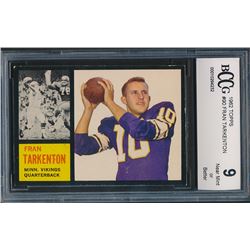 1962 Topps #90 Fran Tarkenton RC (BCCG 9)