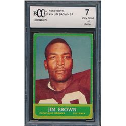 1963 Topps #14 Jim Brown (BCCG 7)