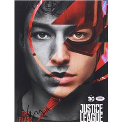 Ezra Miller Signed "Justice League" 11x14 Photo (PSA COA)