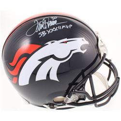Terrell Davis Signed Denver Broncos Full-Size Authentic On-Field Helmet Inscribed "SB XXXII MVP" (Ra