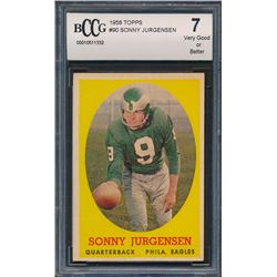 1958 Topps #90 Sonny Jurgensen RC (BCCG 7)