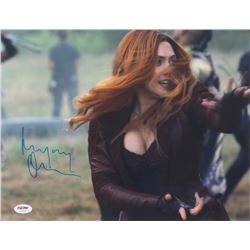 Elizabeth Olsen Signed "The Avengers" 11x14 Photo (PSA COA)