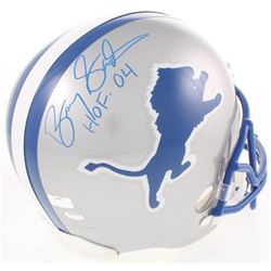 Barry Sanders Signed Detroit Lions Full-Size Throwback Helmet Inscribed "HOF 04" (Radtke COA)