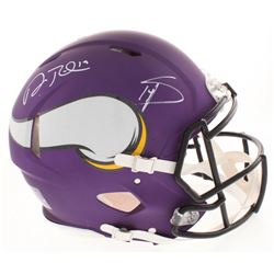 Adam Thielen  Stefon Diggs Signed Minnesota Vikings Full-Size Authentic On-Field Speed Helmet (Becke