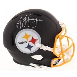 JuJu Smith-Schuster Signed Pittsburgh Steelers Full-Size Matte Black Speed Helmet (JSA COA)