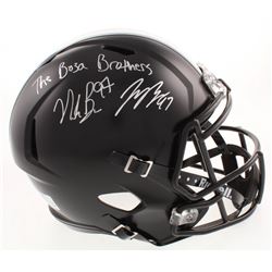 Joey Bosa  Nick Bosa Signed Ohio State Buckeyes Full-Size Speed Helmet Inscribed "The Bosa Brothers"