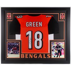 A. J. Green Signed 35x43 Custom Framed Jersey (Beckett COA)