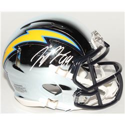 Joey Bosa Signed Los Angeles Chargers Chrome Mini Speed Helmet (Beckett COA)